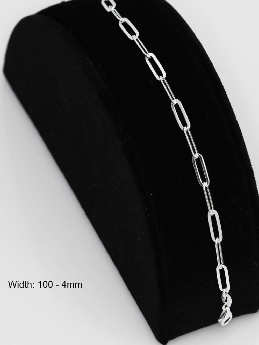 925 Sterling Silver Paperclip Chain Necklace Bracelet 7 - 8 Inches